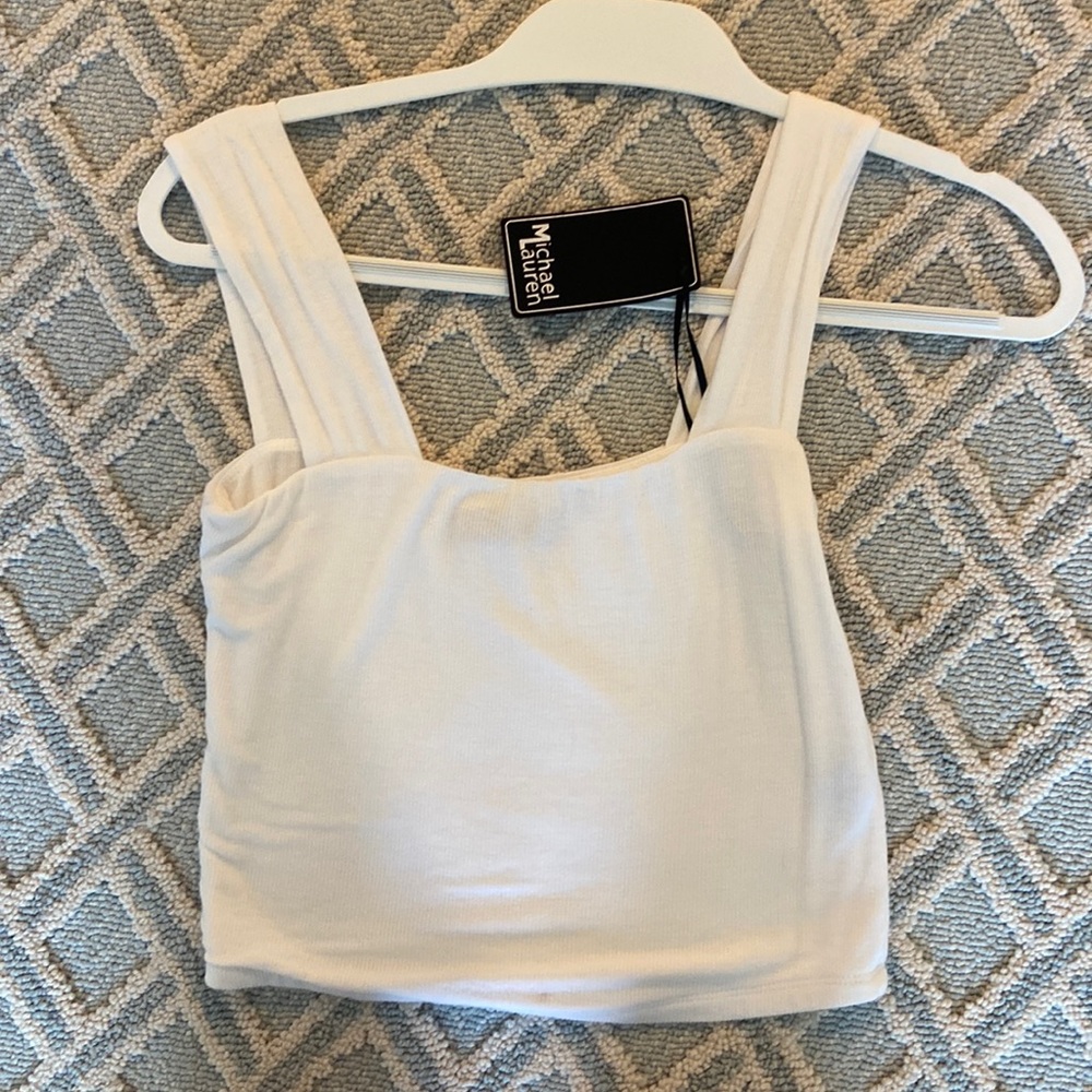 Micheal Lauren White Tank. Size Small.